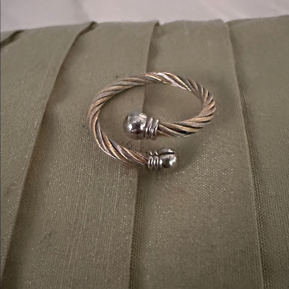 Honora Gold and Silver Twisted Bracelet and Ring Set - Picture 4 of 5